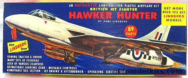 Lindberg 1/48 Hawker Hunter with Tow Tractor - RAF / Switzerland / Peru Air Forces, 536-100 plastic model kit